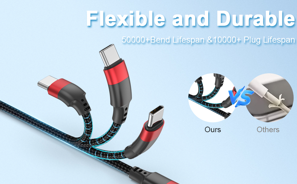 flexible and durable braided cable