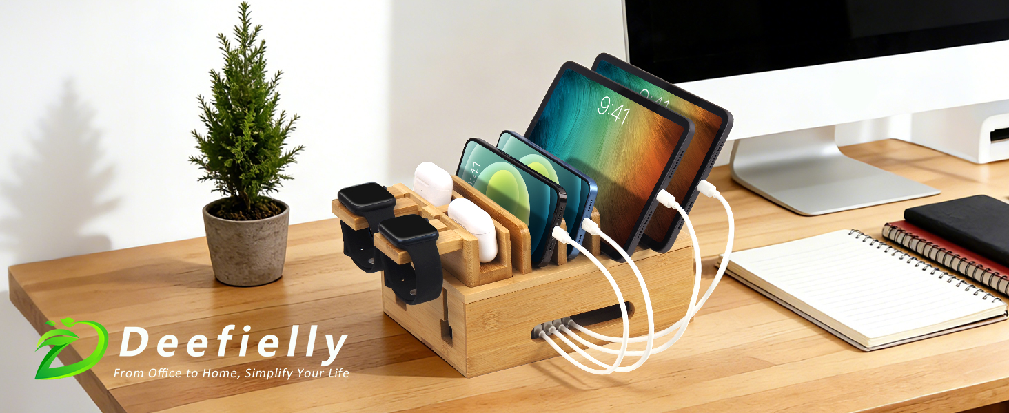 Bamboo charging station