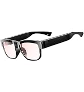 Yenwot Camera Glasses Smart Glasses with Camera Outdoor Video Recording Wearable Black Glasses fo...