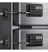 2 Pack Refrigerator Locks with Combination, Child Safety Fridge Lock for Cabinets, Freezer, Desk ...