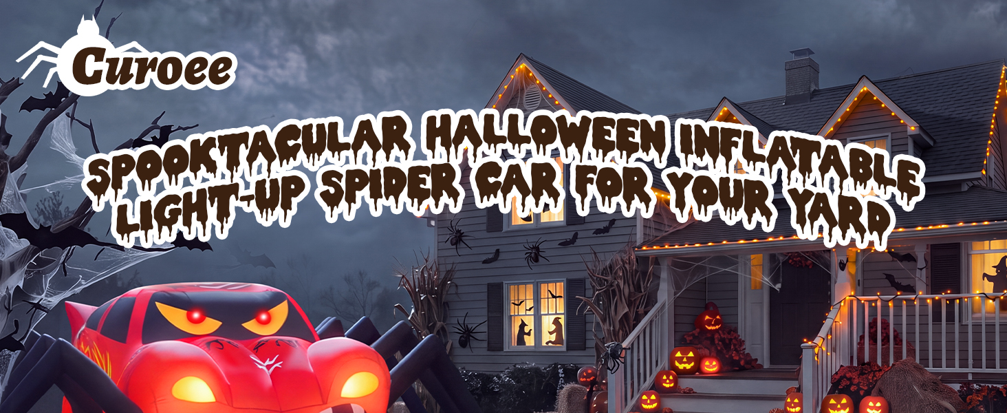 Halloween Inflatables Spider Car Outdoor Decorations