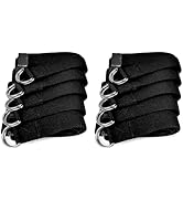 Sunshine Yoga 10-Pack Yoga Strap, 8-Foot Yoga Straps With Anti-Slip D-Ring Buckle, Adjustable Leg...