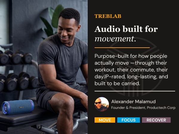 Audio built for movement.