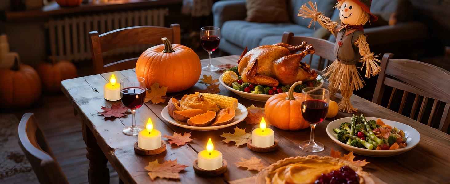 thanksgiving candles table party wall yard window dinner turkey room decorations indoor