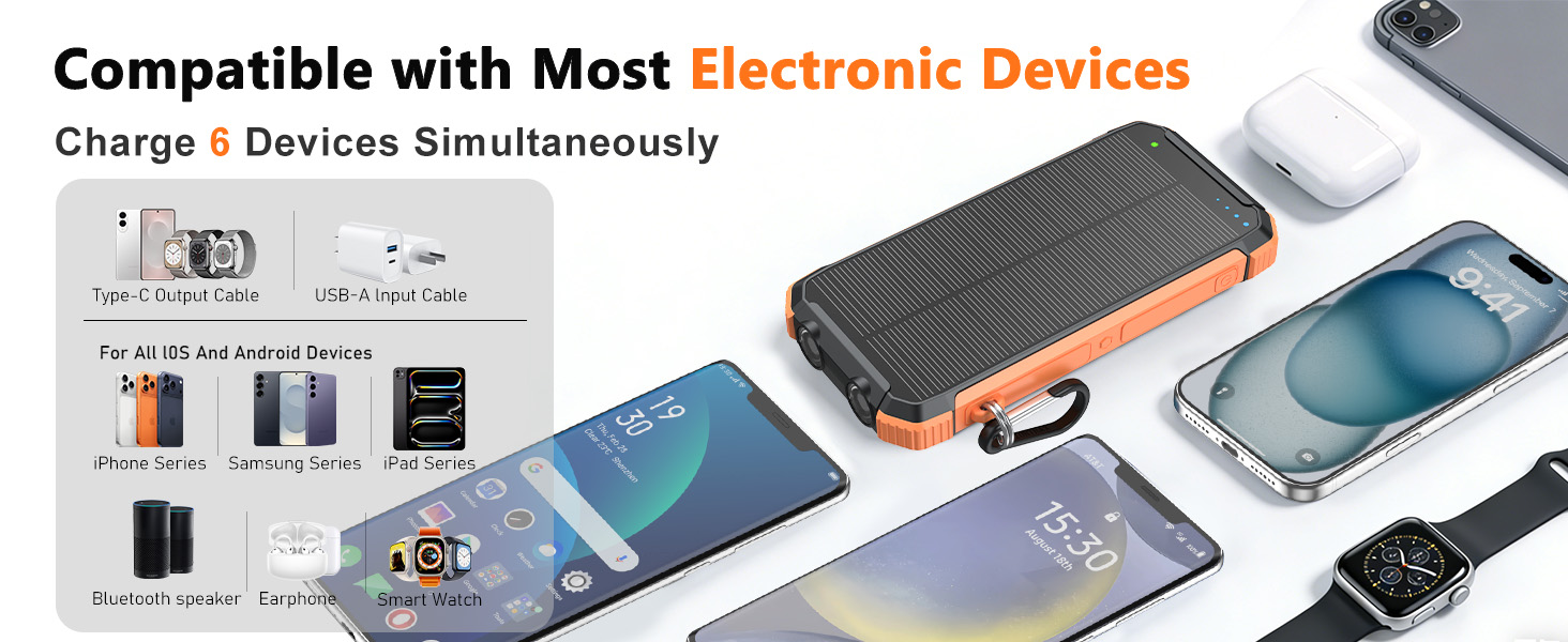 portable solar charger solar charger for cell phone solar power bank fast charging solar powered