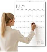 SUNEE 2026-2027 Wall Calendar Large 22.75"x15.5", 21 Month July Calendar (Ends March 2028), Verti...