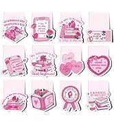 Valentine's Day Magnetic Bookmarks Gifts - Wxiben 12 Pcs Lover Heart Bookmarks for Reading Valent...