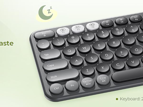 Compact bluetooth keyboard and mouse