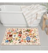 Babovid Area Rugs 24x17 Inch Home Decor Entry Rug, Small Door Mat Bath Mats for Bathroom, Ultra-T...