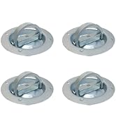 Boxer 4 Pack Extra Large Rotating Recessed-Pan Fitting with D-Ring, Swivels 360 Degrees - D-Ring ...