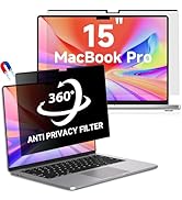 LUSA DESIGN Magnetic MacBook Air 15 Inch Privacy Screen(2023-2025, M2, M3, M4), Removable Anti Gl...