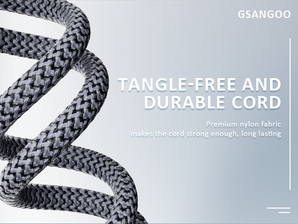 Nylon Braided Type C to Lightning Audio Adapter