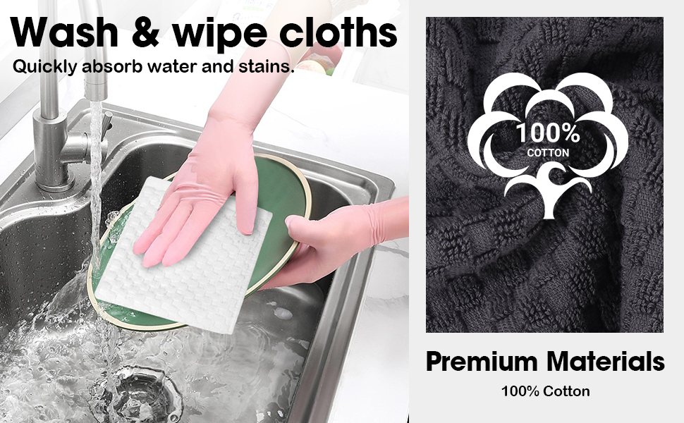 100% Cotton Wash Cloths