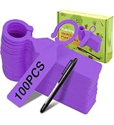 Plant Labels Yuanling 100Pcs Plastic Waterproof Plant Tree Tags Nursery Garden Markers for Indoor...