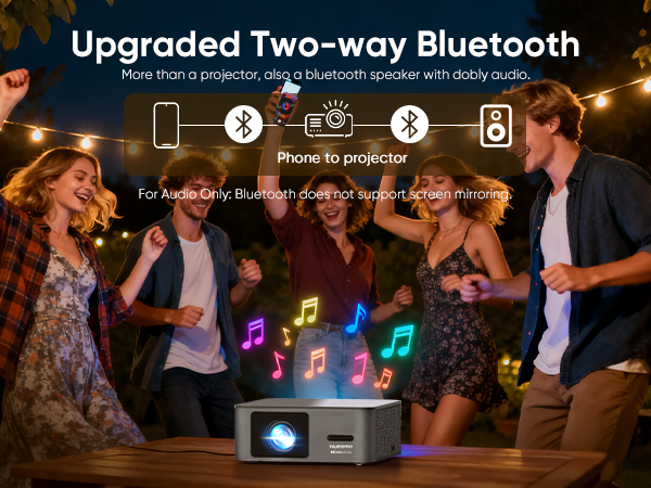 bluetooth projector