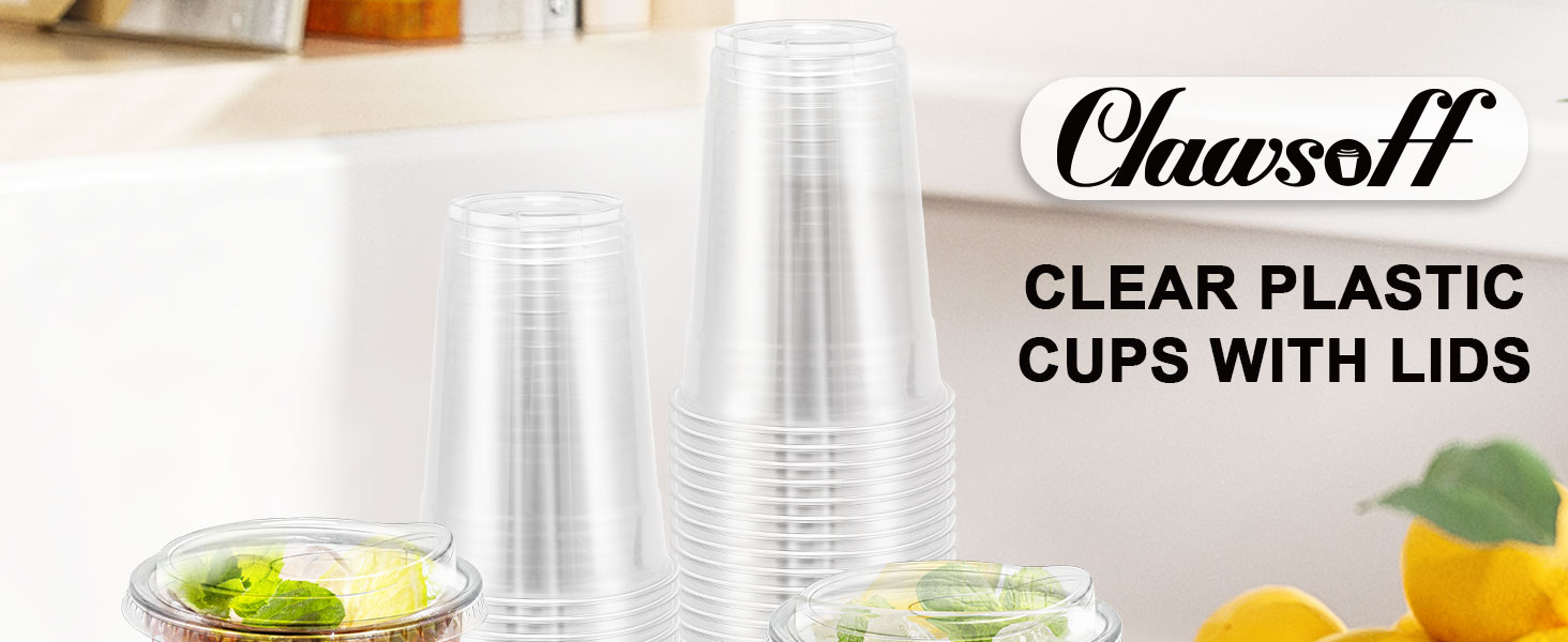 Plastic Cups with Lids