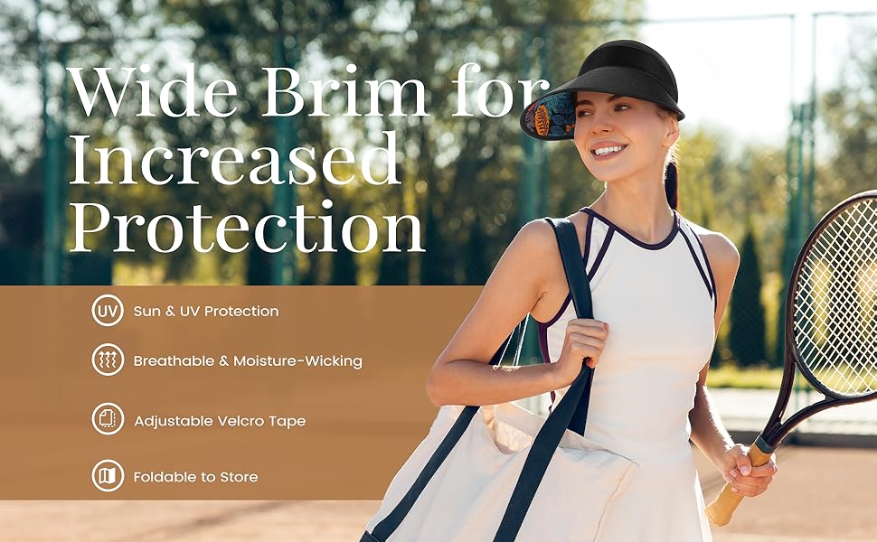 Wide Brim Sun Visors Sun Protection
