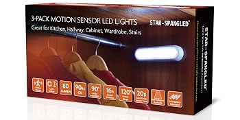 LED Motion Sensor Lights, Stick on Lights, Puck Lights, Closet Lights,Night Lights, STAR-SPANGLED