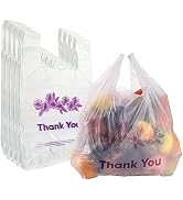 Yesland 500 Ct Reusable Grocery Bags, 13 x 7 x 21 Inch, 15 Mic, 0.6 Mil Bulk Shopping Bags for Gr...