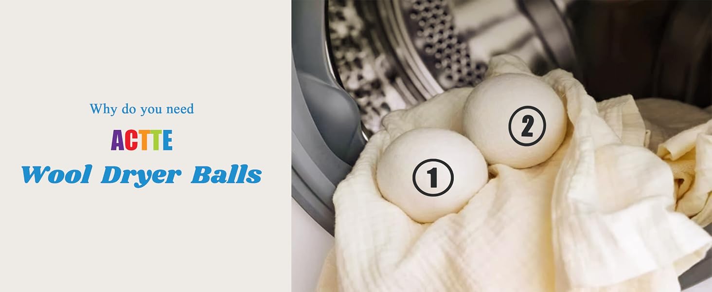 ACTTE Wool Dryer Balls PC 3 2nd