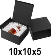 10x10x5 black gift box