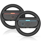 Switch Steering Wheel for Nintendo Switch 2,Mario Kart Racing Wheel for 2 Joy Cons Controller,2 P...