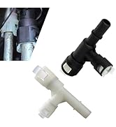 WZP 2PCS Car Heater Hose Connector, Three-way Plastic Cooling Water Pipe Joint, Compatible with S...