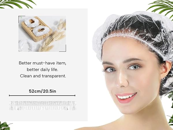 Disposable shower cap