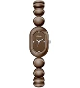 Gosasa Vintage Dainty Women’s Quartz Bracelet Watch – Luxury Minimalist Oval Gold Dial Slim Elega...