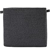 22"x14"x18" Mega Size Rectangular Extra Large Storage Basket, All Black Grey Mix Basket