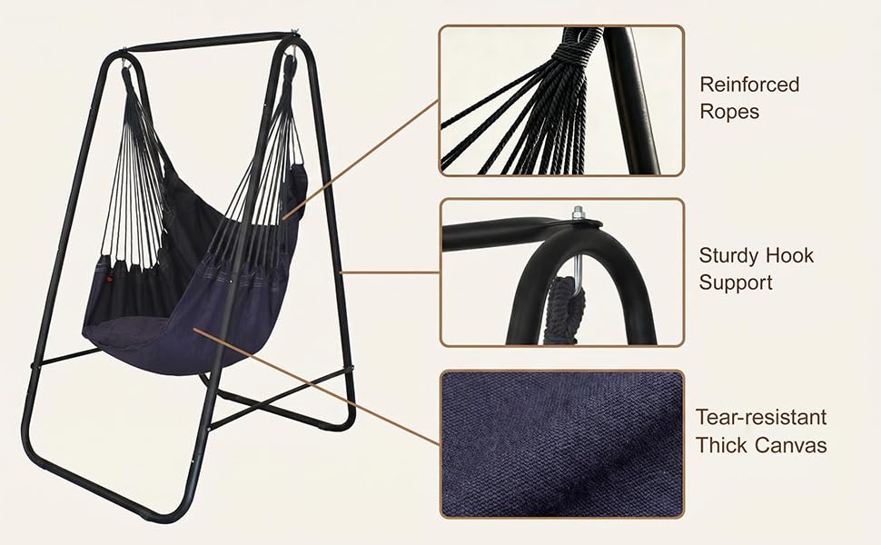 grey hammock stand