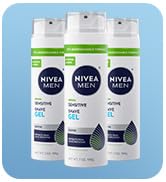 Sensitive shave gel three pack