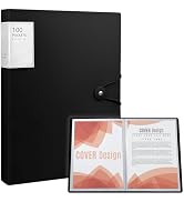 Art Portfolio Binder, 100 Pocket Binder with Plastic Sleeves, Displays 200 Pages of Documents, 8....