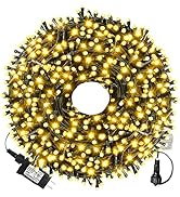 XTF2015 105ft 300 LED Christmas String Lights, End-to-End Plug 8 Modes Christmas Lights - UL Cert...