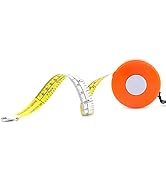 WIN TAPE Cm and Inches to 100ths Executive Diameter Pi Engineer's Tape Measure (Orange, 315cm 124'')