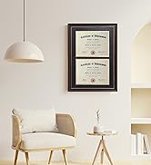 ELSKER&HOME Double Diploma Frames 14x20 for Two 8.5x11 Diplomas,Certificates,Degrees,Documents,Ch...