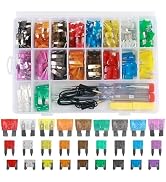 306PCS Car Fuses Assortment Kit,Fuses Automotive Kit Indudes Mini & Low Profile Mini & Standard F...