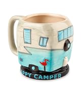 BigMouth Inc Happy Camper Mug, Cute Novelty Ceramic Mug for Outdoor RV Camping Enthusiasts, Gift ...