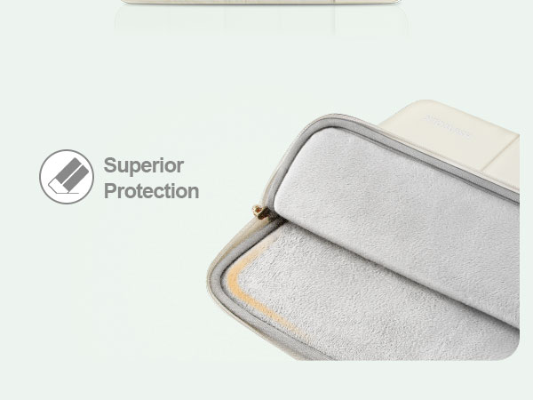 Puffy laptop case with strong protection