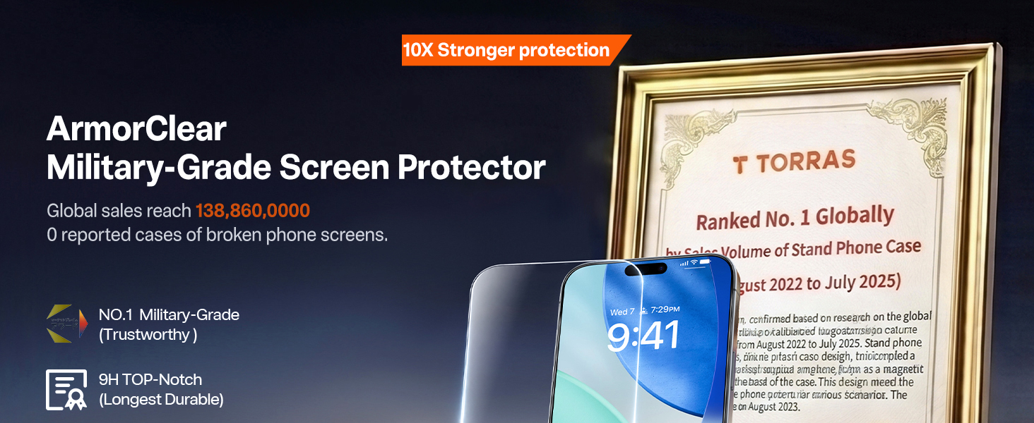 ArmorClear Military-Grade Screen Protector for iPhone 18 Pro Max