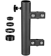 Yescom RV Flag Pole Holder Ladder Mount Bracket Fits for Pole Diameter 1" to 2 3/8" Compatible wi...