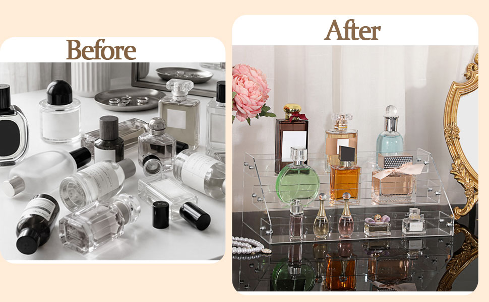 Perfume Stand Organizer perfume organizer for dresser nail polish acrylic perfume stand for bedroom