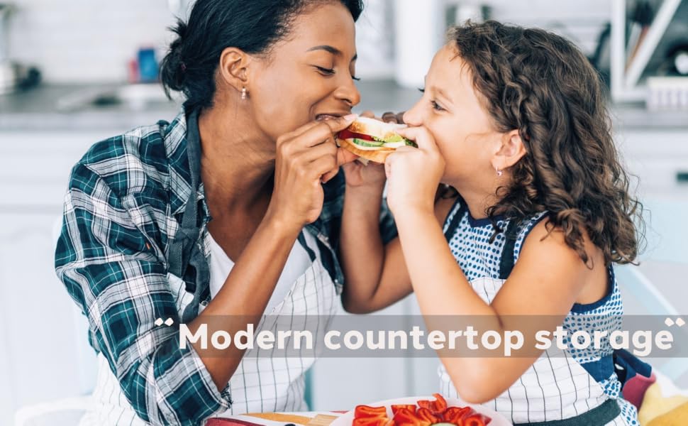Modern countertop storage