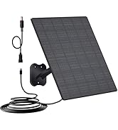 Zivif 10W Solar Panel for Security Camera, 5V 10W Solar Panel for Trail Camera, Solar Panel Charg...