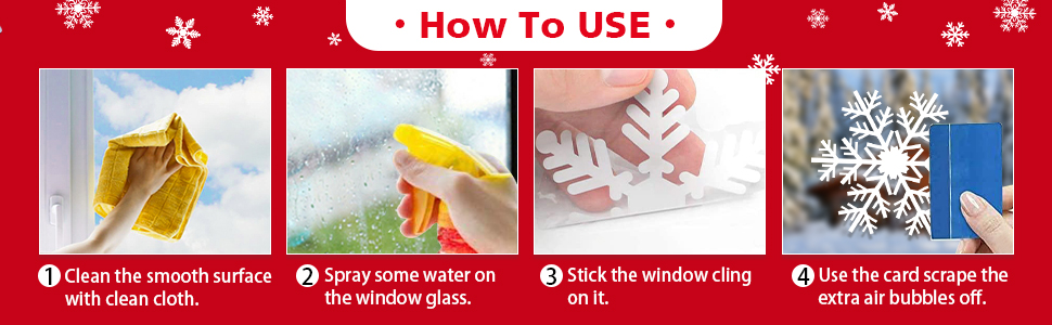christmas window decal