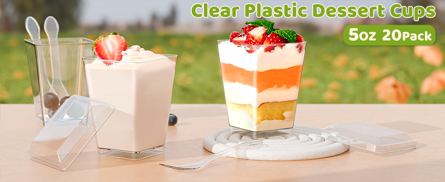 Plastic Dessert Cups