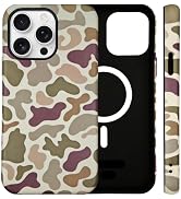 SenRiCase for iPhone 13/14 Case Camo Phone Case Compatible with MagSafe, Dual-Layer Shockproof Pr...