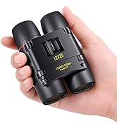 POLDR 12X25 Small Pocket Binoculars Compact Adults,Mini Kids Binoculars Boys for Bird Watching,Co...