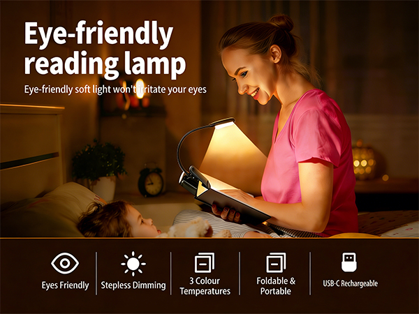 USB-C Rechargeable Book Light