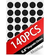 Round Magnets - 140 Adhesive Round Magnets (Each 0.8" x 0.8") - Sticky Magnets - Peel & Stick, St...
